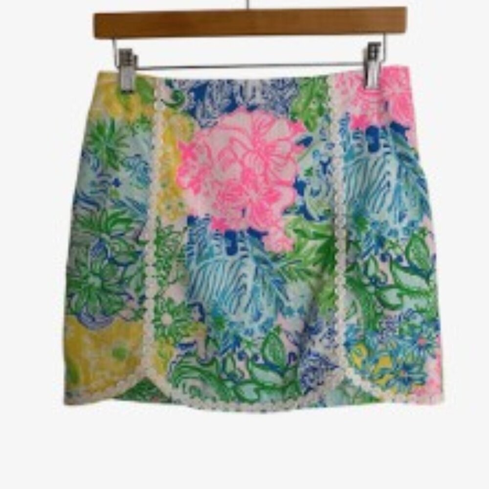 Lilly Pulitzer Multicolor Floral Skort